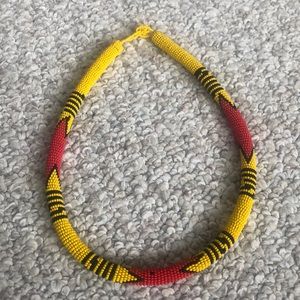 African-style beaded necklace